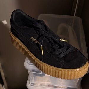 Black PUMA Fenty Suede Sneakers